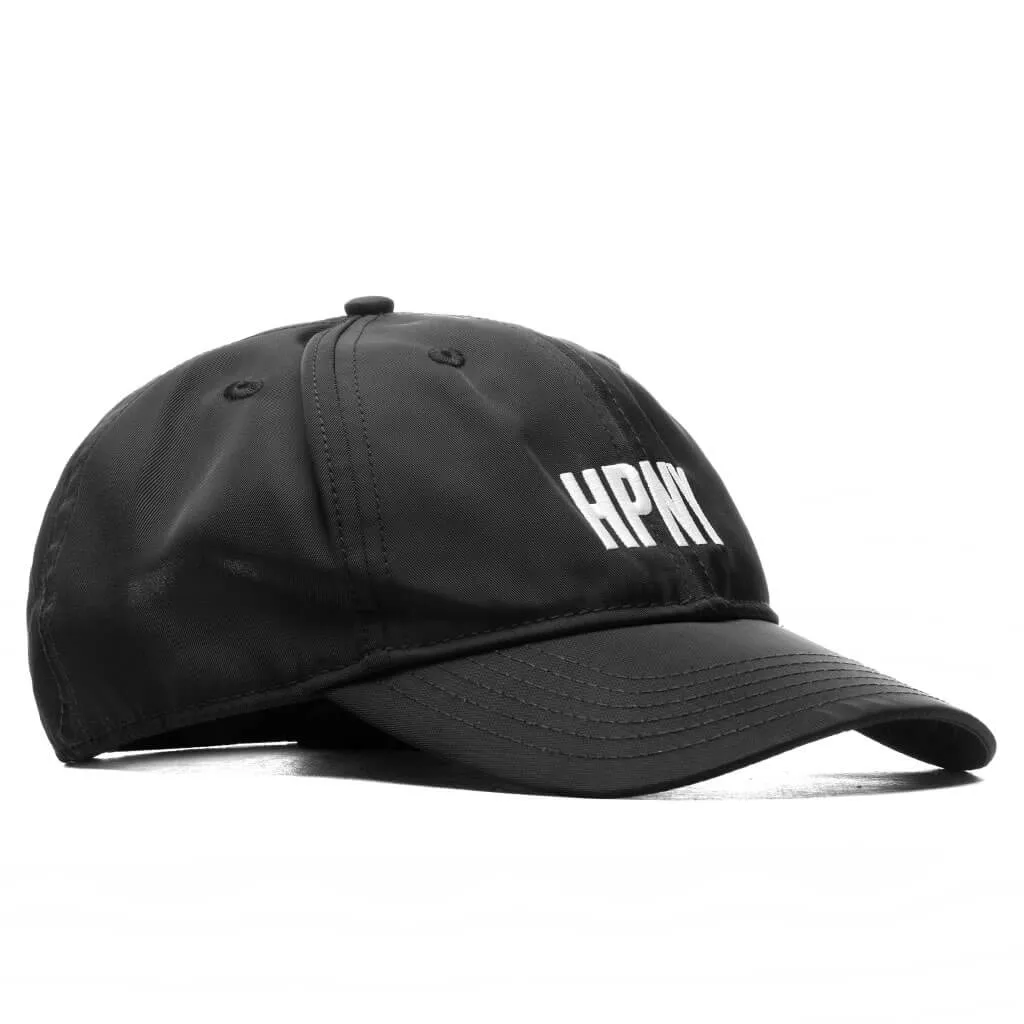 EMB Nylon Cap - Black/White