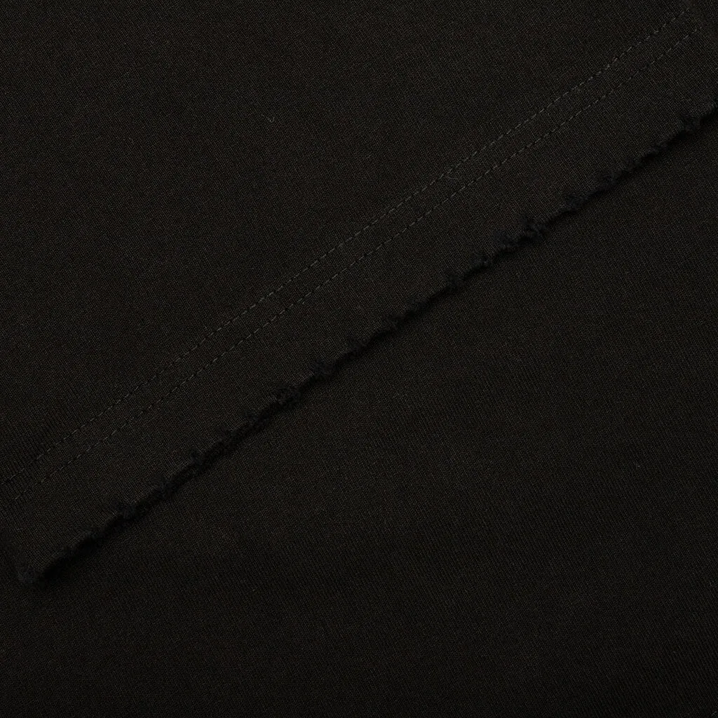 Embroidered Pocket Tee - Black