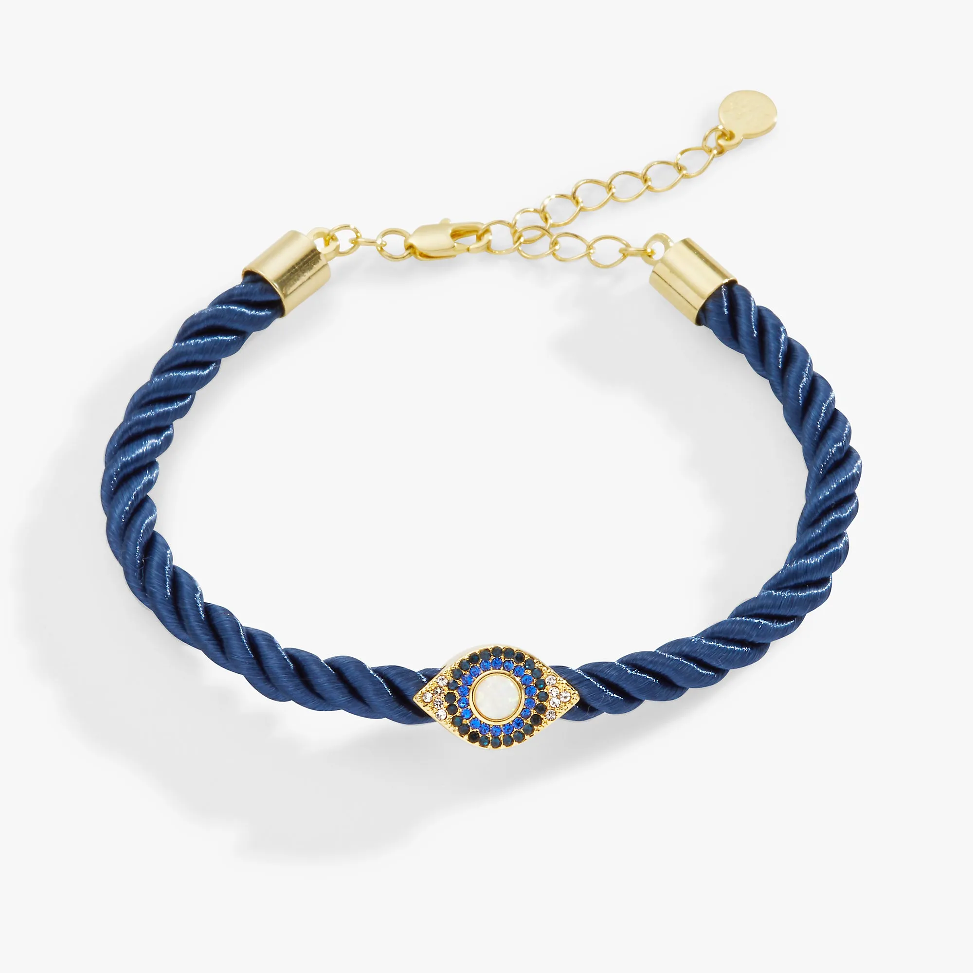 Evil Eye Adjustable Cord Bracelet