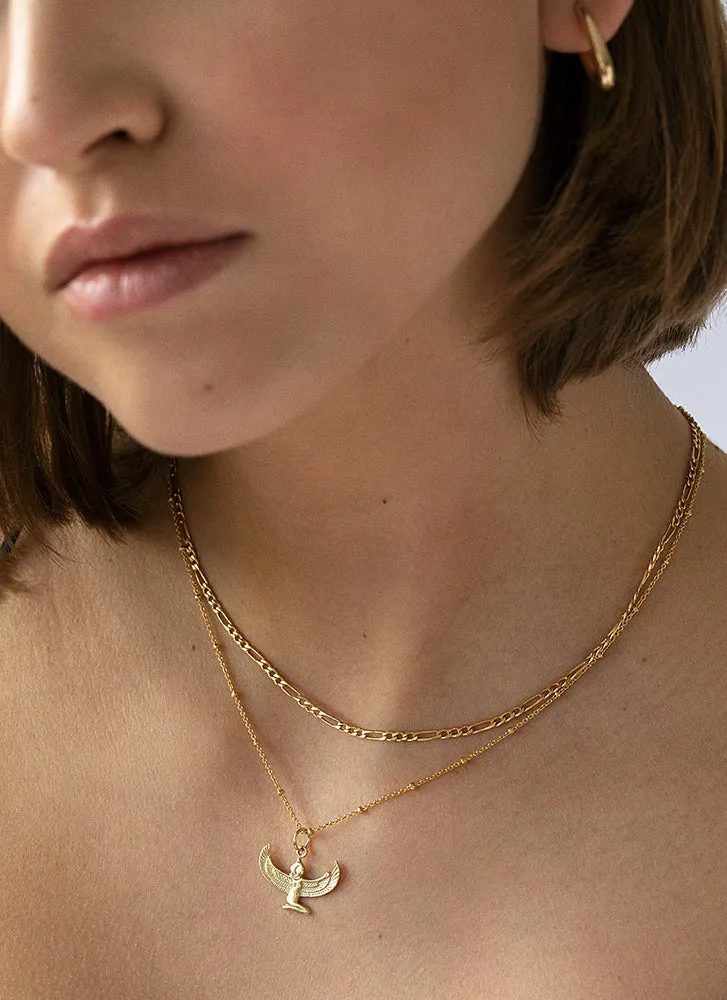 Figaro 2.7mm necklace 14k gold