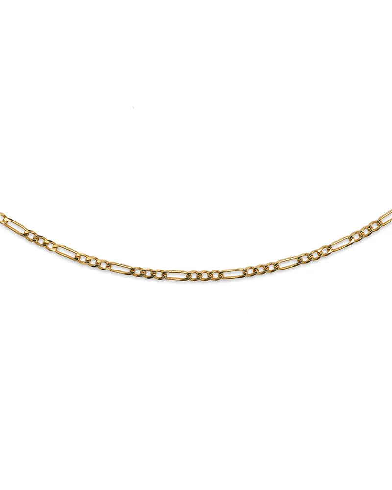 Figaro 2.7mm necklace 14k gold