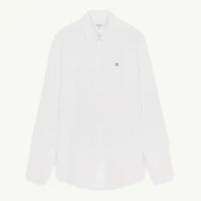 FOX HEAD EMBROIDERY CLASSIC SHIRT WHITE