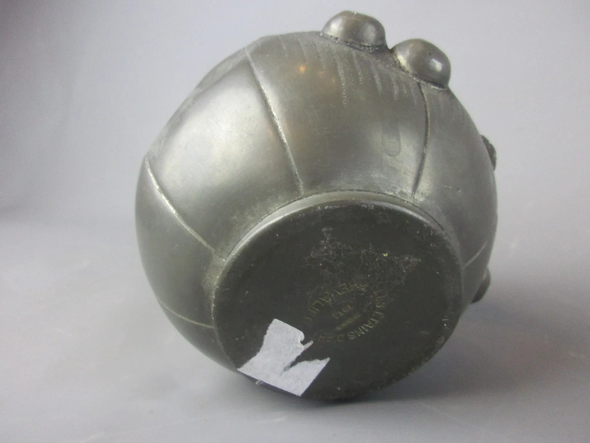 French Pewter Cherry Pot Vintage Mid Century c1970