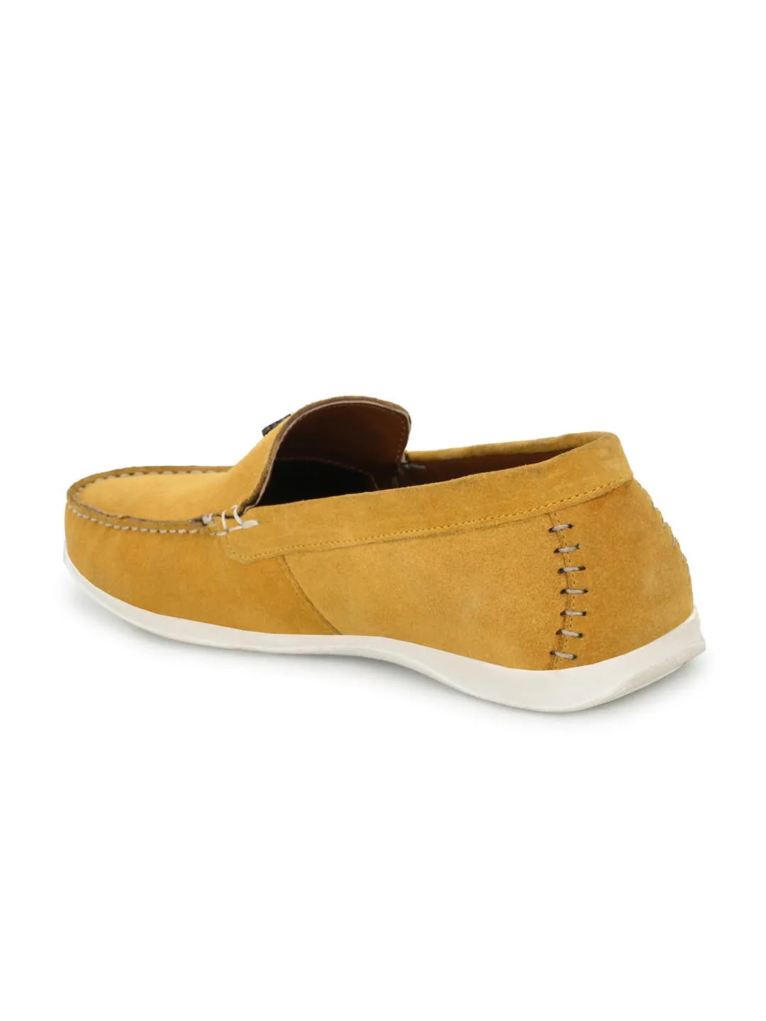 Genuine Yellow Suede Leather Impact Technolog