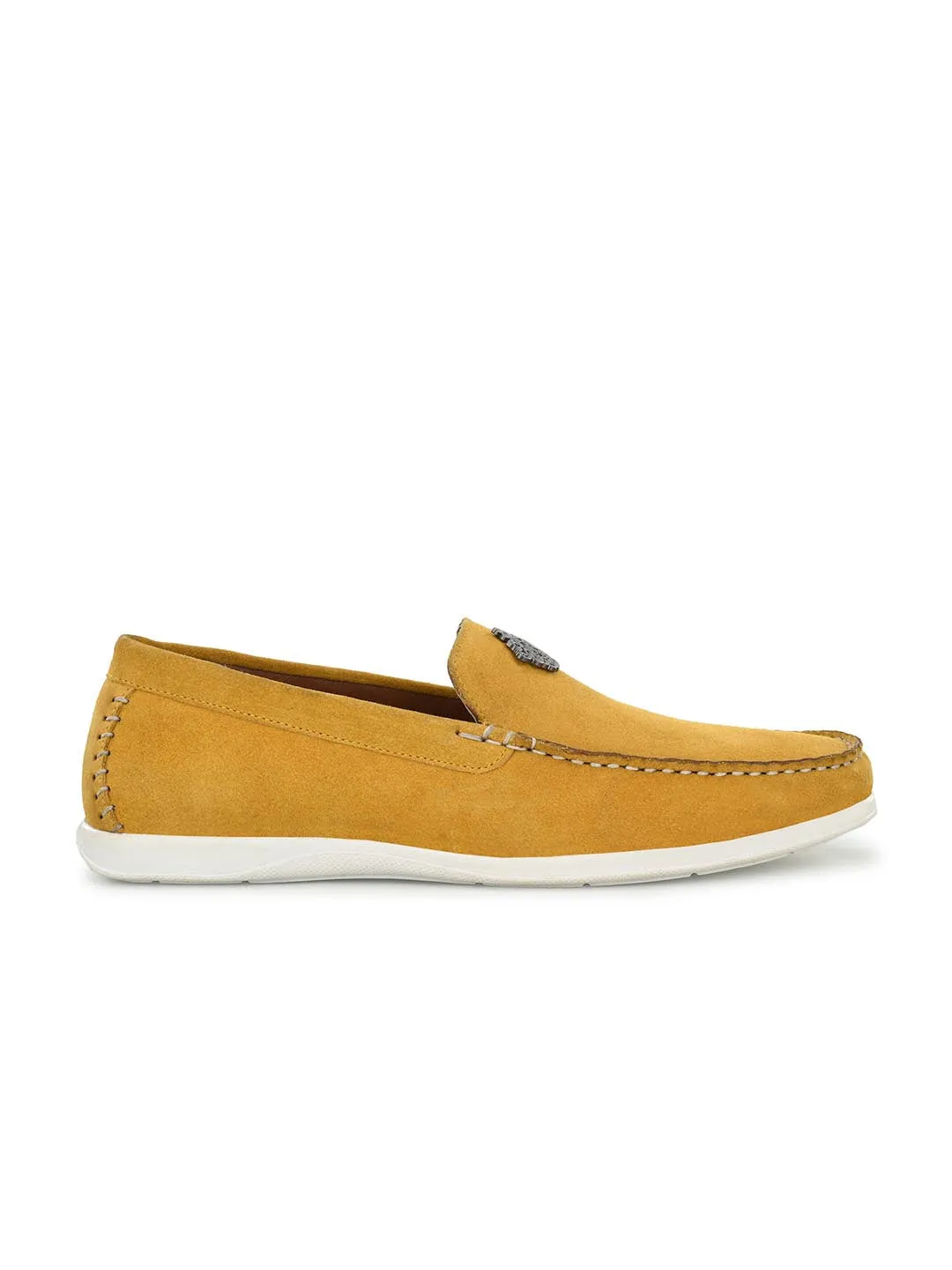 Genuine Yellow Suede Leather Impact Technolog