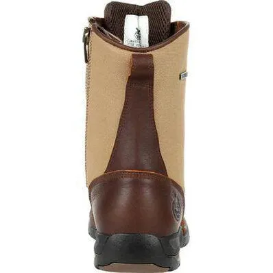 Georgia Men's Athens 8" Soft Toe Waterproof Side-Zip Upland Work Boot - Brown - GB00354