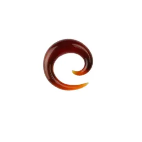 Glass Simple Spiral - Amber