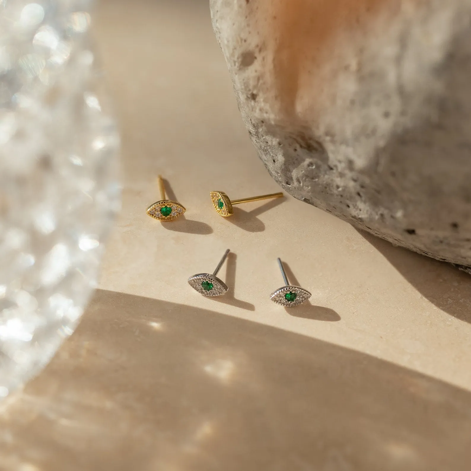 Haven Emerald Eye Studs