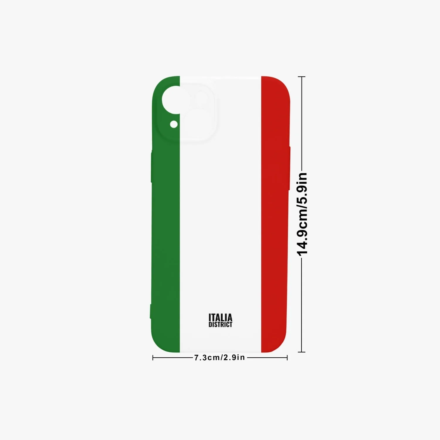 Italian Flag Phone Case iPhone 15 Phone (Lens Protective)