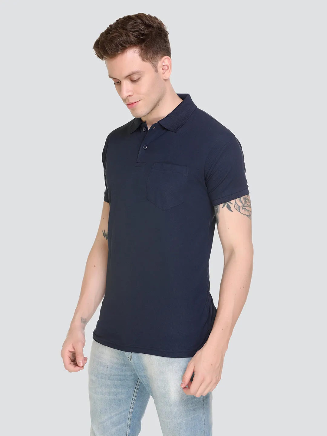 Jinxer Men Dry Fit Polo Tshirt