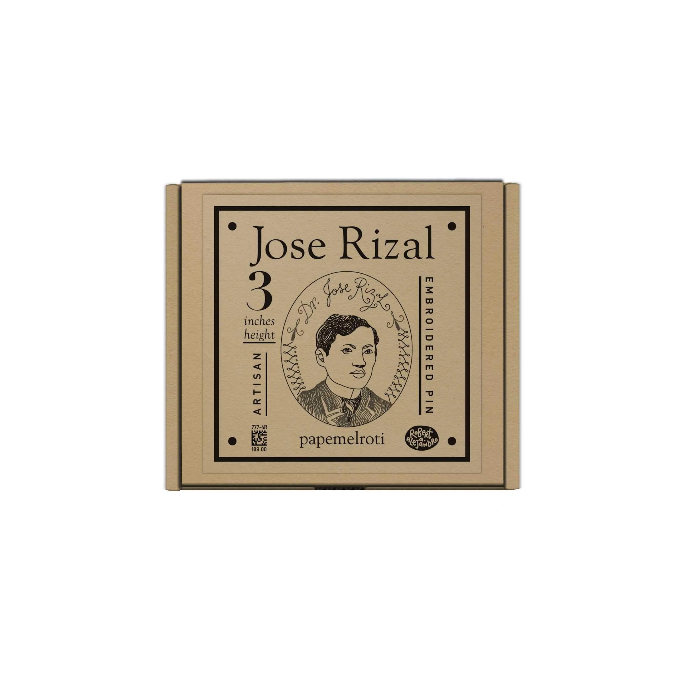 Jose Rizal Artisan Embroidered Pin [CLEARANCE]