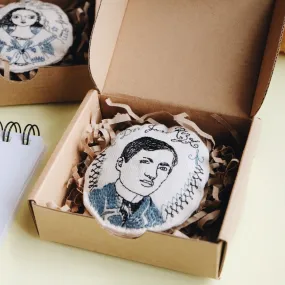 Jose Rizal Artisan Embroidered Pin [CLEARANCE]