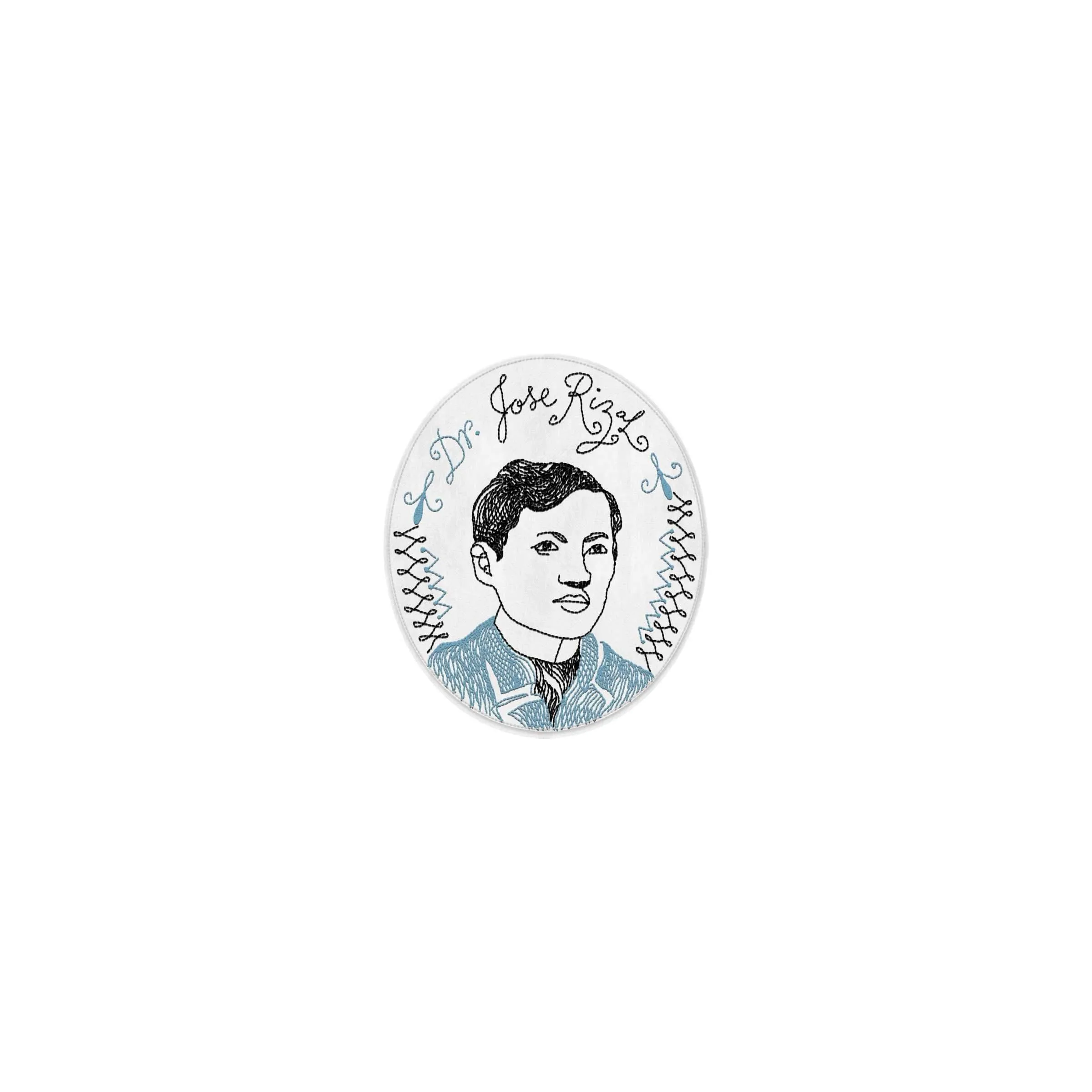 Jose Rizal Artisan Embroidered Pin [CLEARANCE]