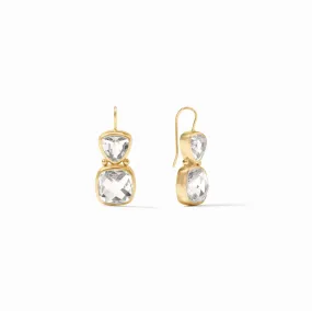 Julie Vos Aquitaine Earring, Clear Crystal