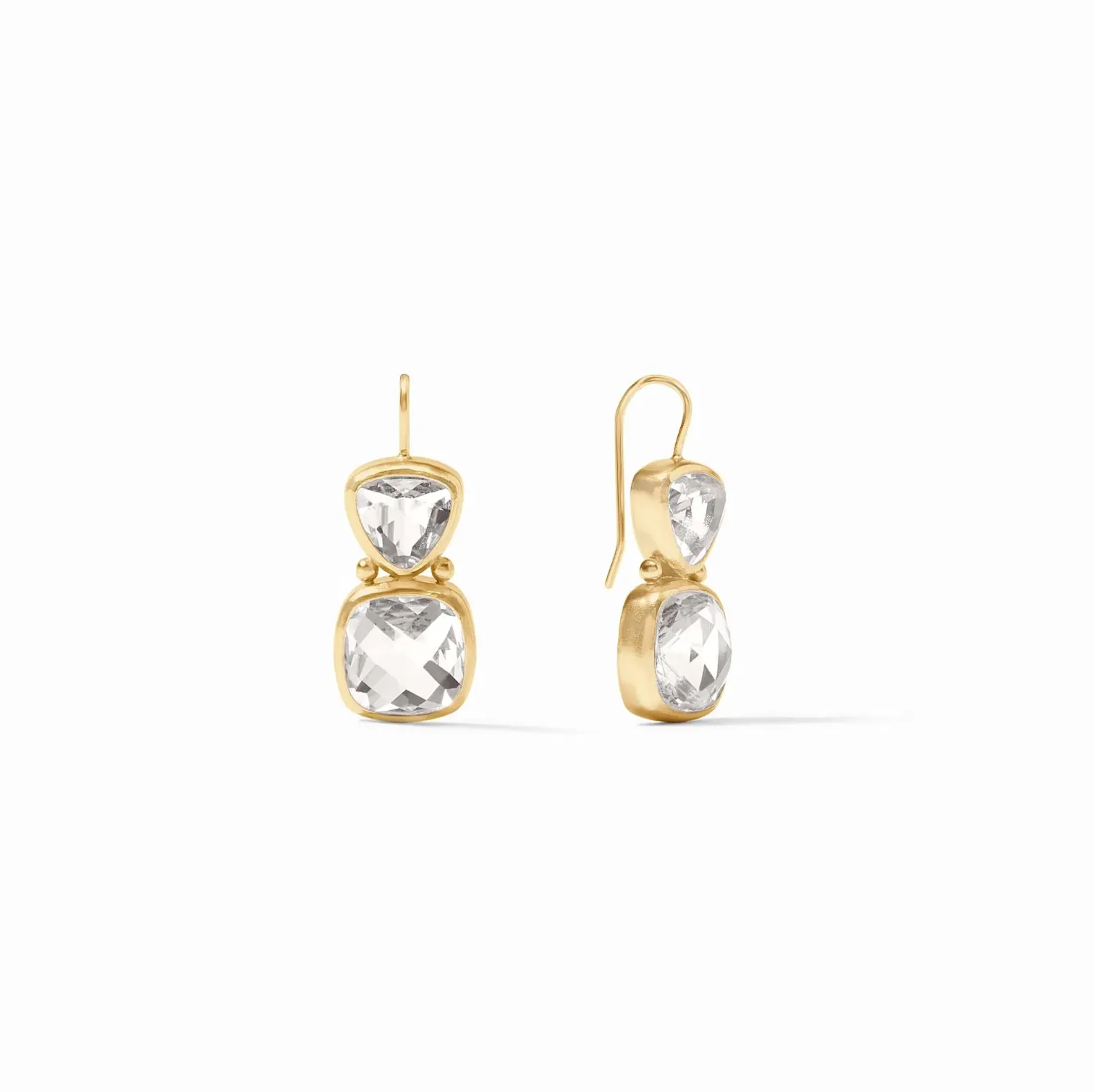 Julie Vos Aquitaine Earring, Clear Crystal