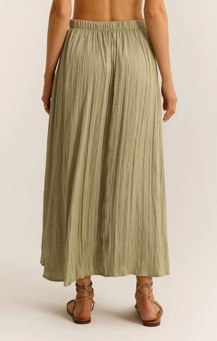 Kahleese Luxe Sheen midi skirt - Meadow