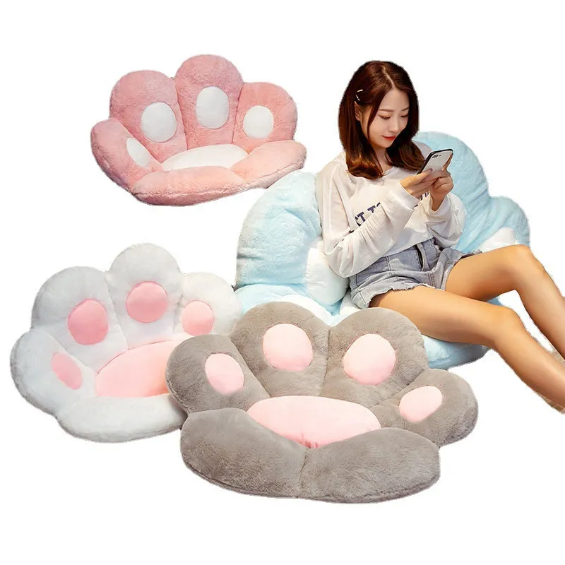 Kawaii Room Pastel Rainbow Animal Paw Plushie Cushion MK19386