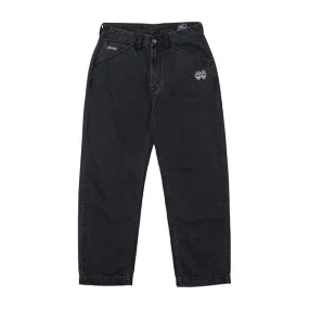 KROOKED EYES DENIM TWILL PANT BLACK