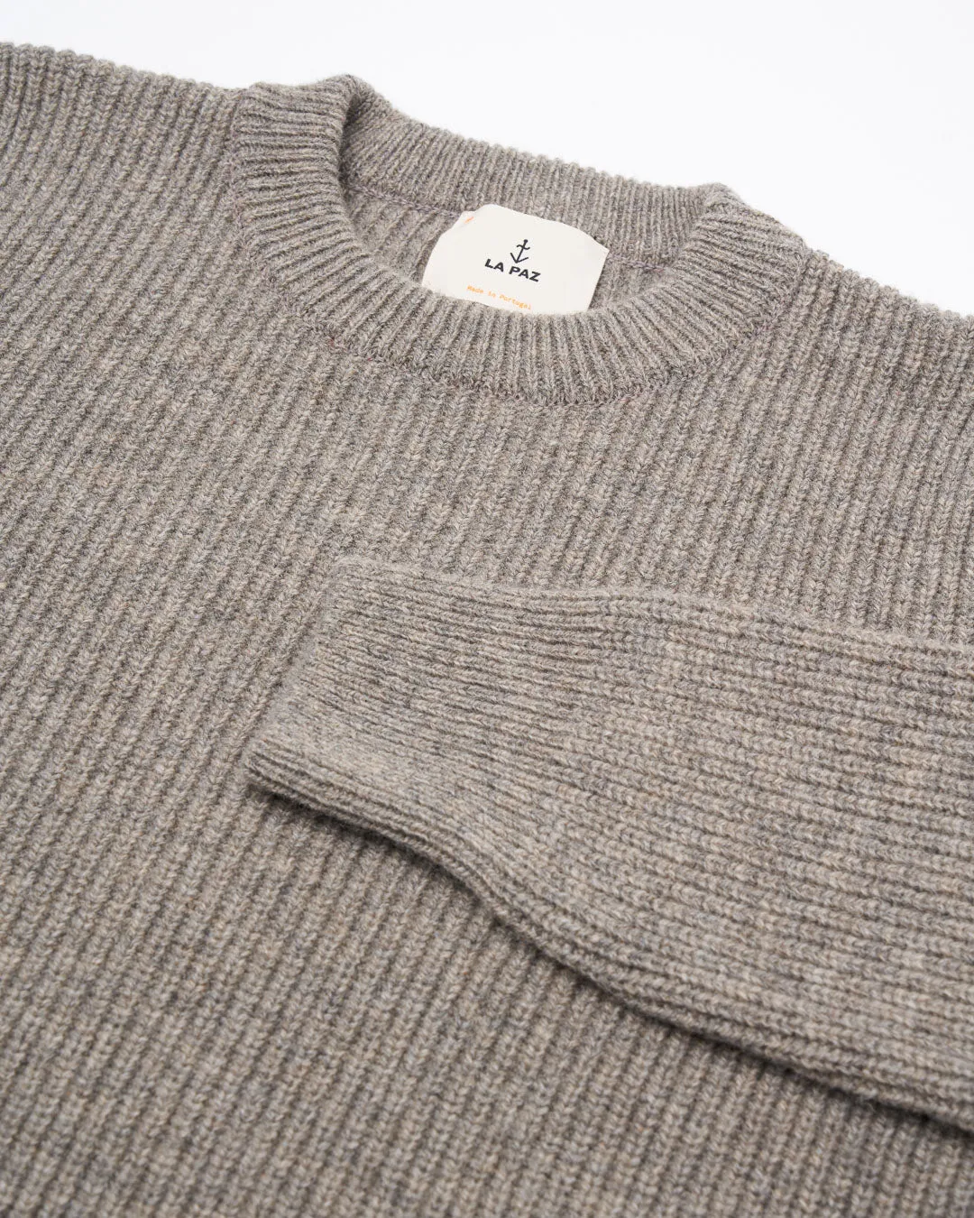 LA PAZ Teixeira Crew Neck Jumper Grey Mesc