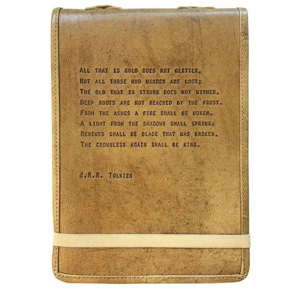 Large Leather Journal with Quote