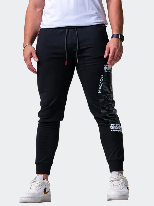 Maceoo Stretch Athletic Wear | Jogger Static Black