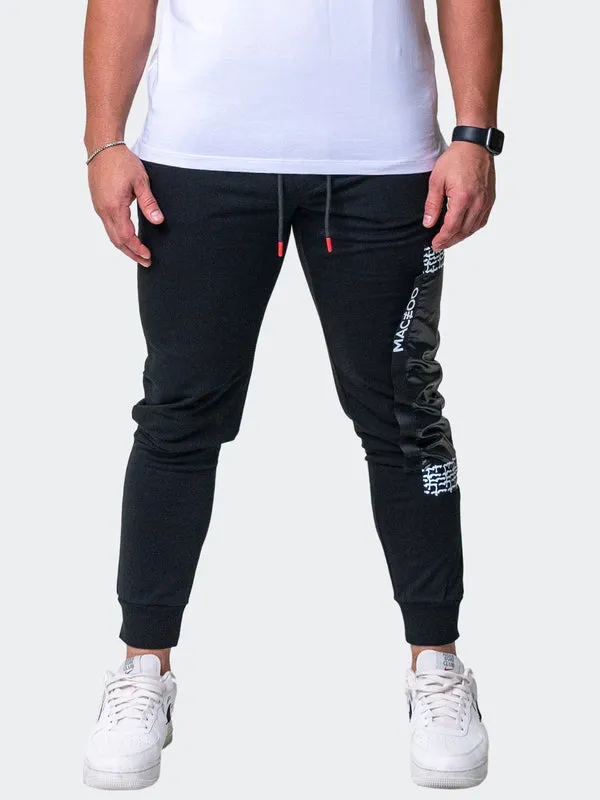 Maceoo Stretch Athletic Wear | Jogger Static Black