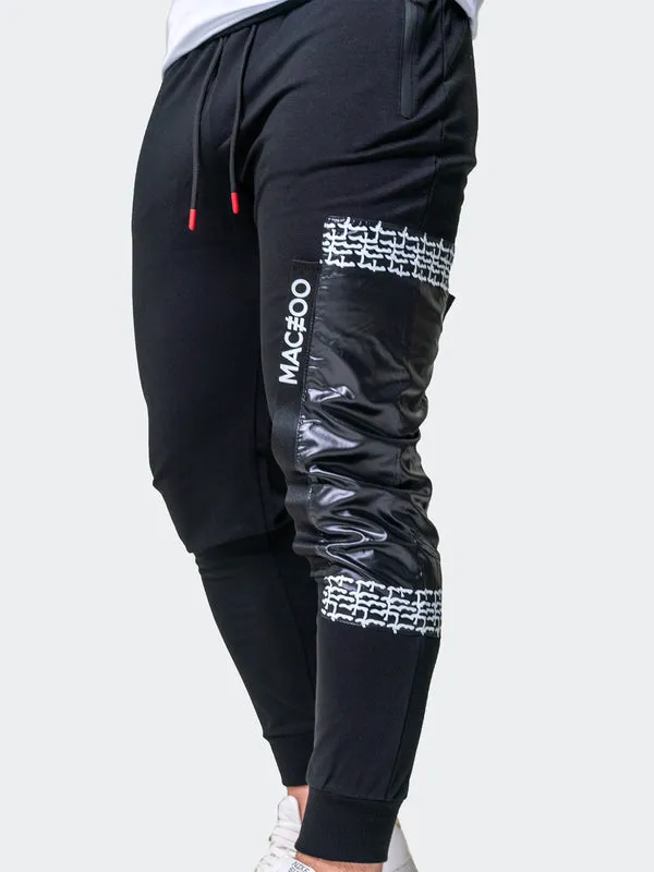 Maceoo Stretch Athletic Wear | Jogger Static Black