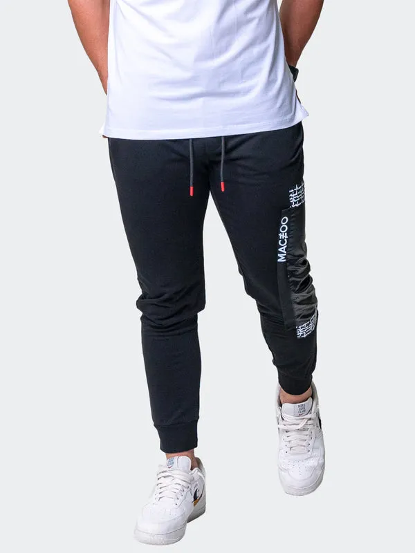 Maceoo Stretch Athletic Wear | Jogger Static Black