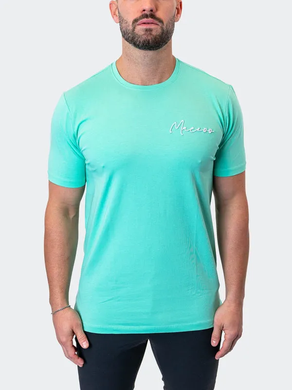 Maceoo Stretch Short-Sleeve Athletic Wear | Tee Signature MintGreen