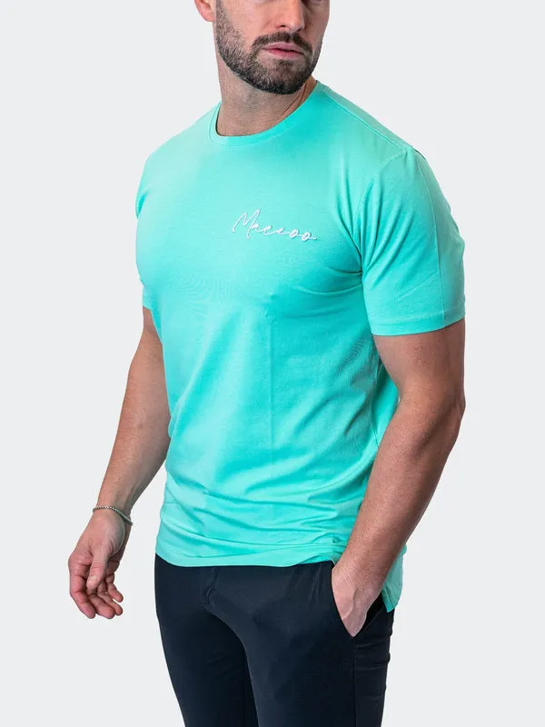 Maceoo Stretch Short-Sleeve Athletic Wear | Tee Signature MintGreen