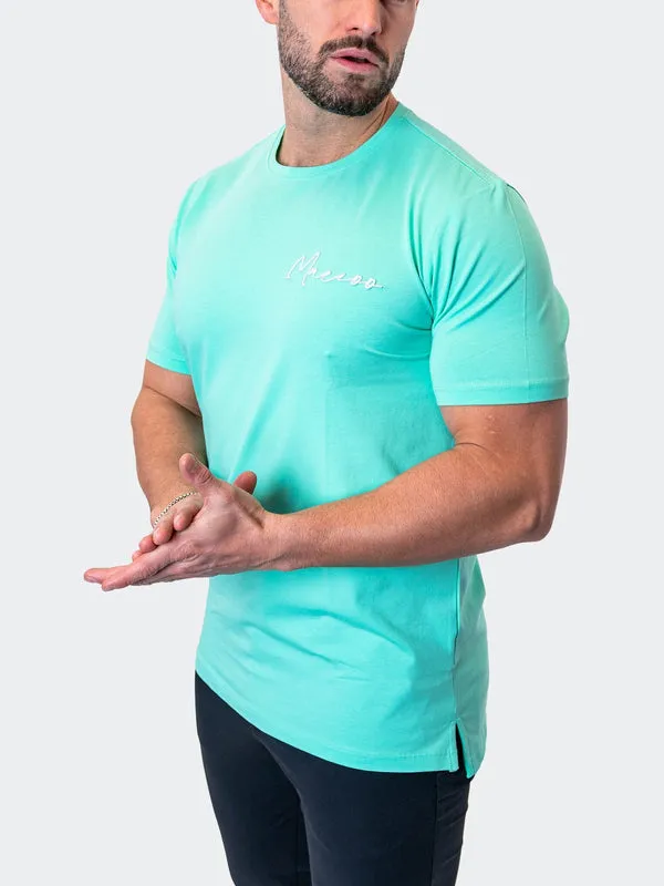 Maceoo Stretch Short-Sleeve Athletic Wear | Tee Signature MintGreen