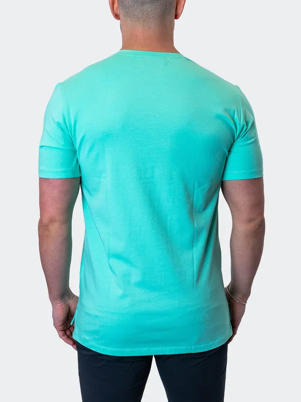 Maceoo Stretch Short-Sleeve Athletic Wear | Tee Signature MintGreen