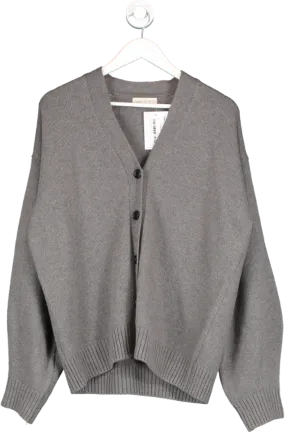 Mamu Studios Grey Luna Relaxed Wool Cardigan One Size