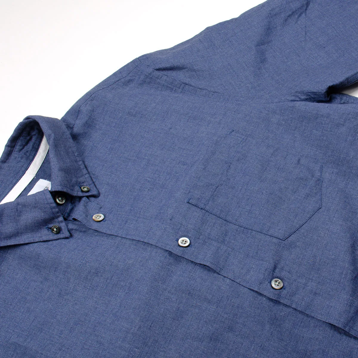 Norse Projects - Osvald BD Cotton Linen Melange Shirt - Dark Navy