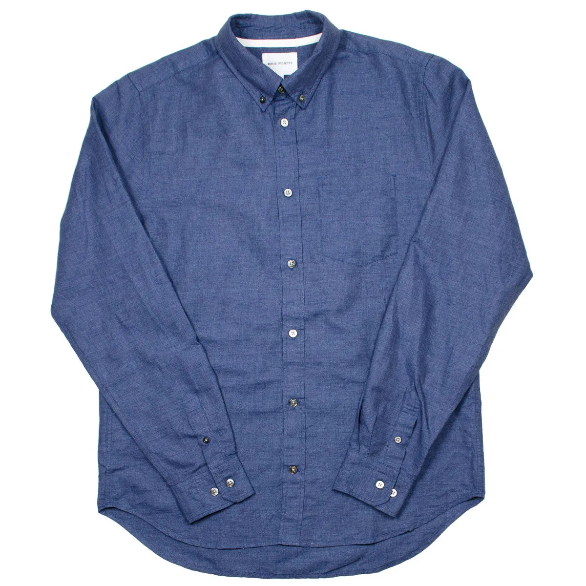 Norse Projects - Osvald BD Cotton Linen Melange Shirt - Dark Navy