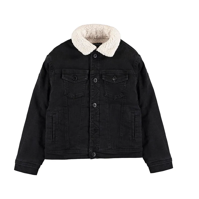 Nukutavake Boys Shearling Denim Jacket 7410-67