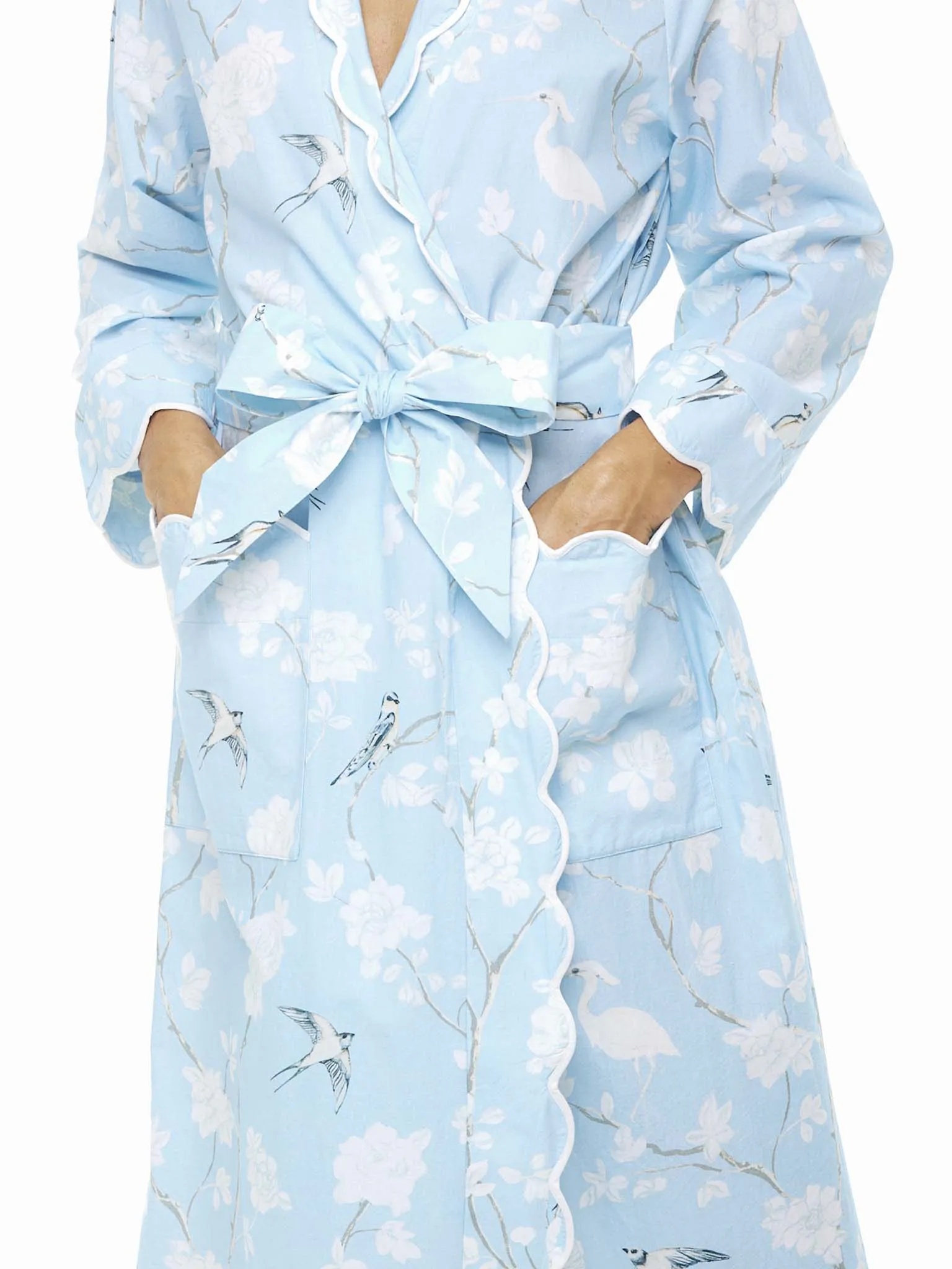 Pale Blue Gardenia Classic Robe