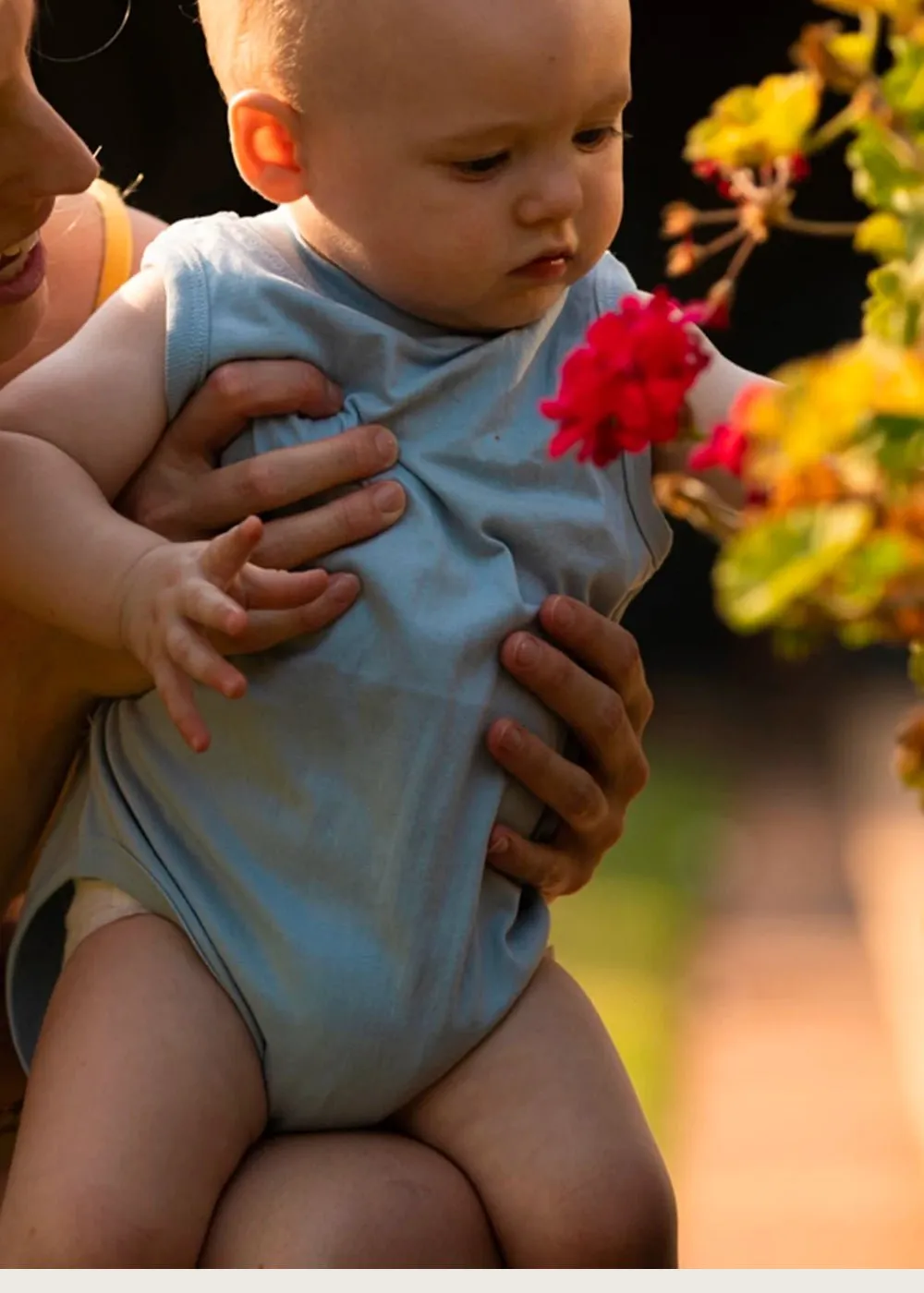 Powder Blue Baby Singlet Onesie