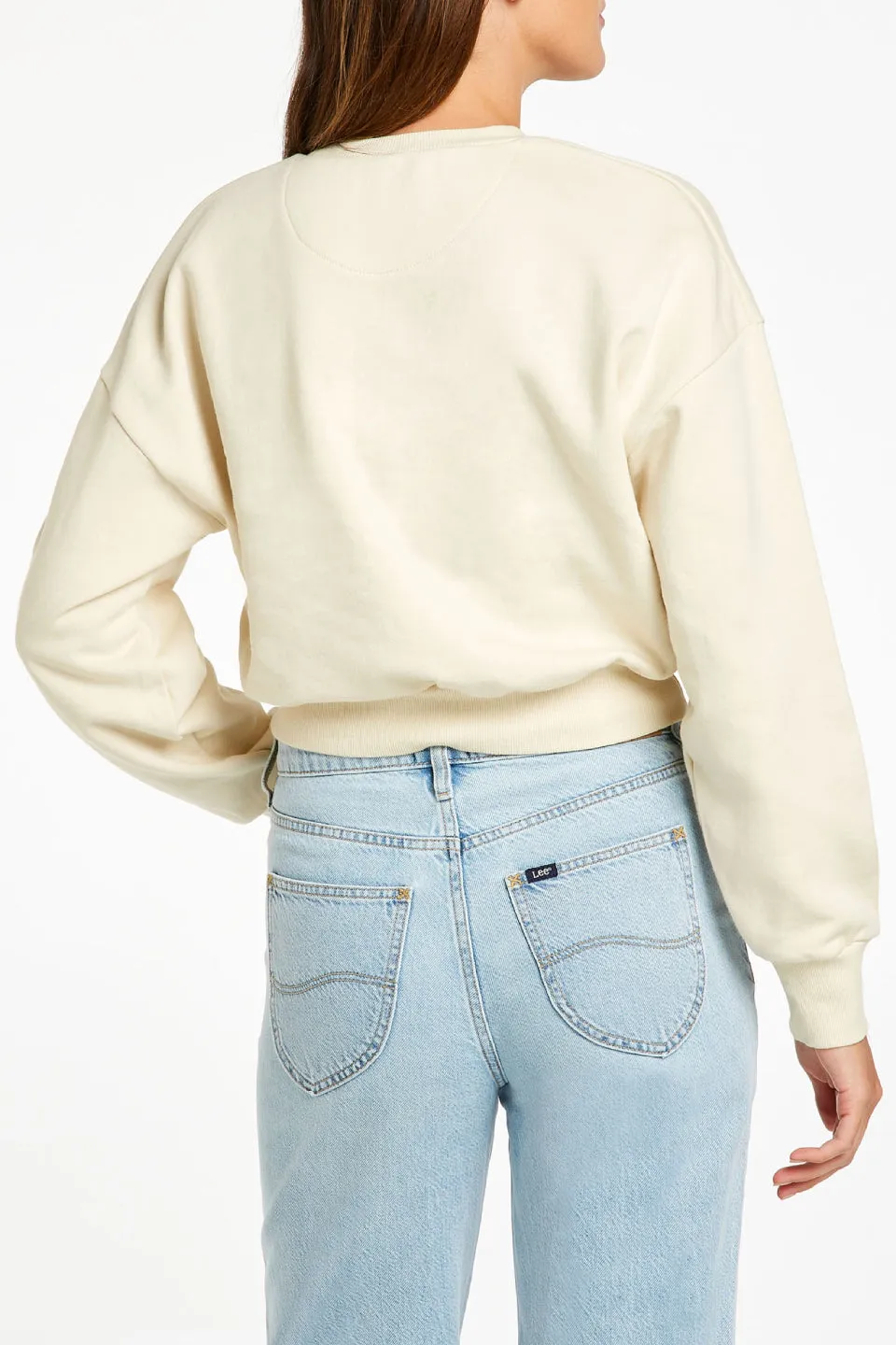 Power Ecru Cotton Sweat Jumper