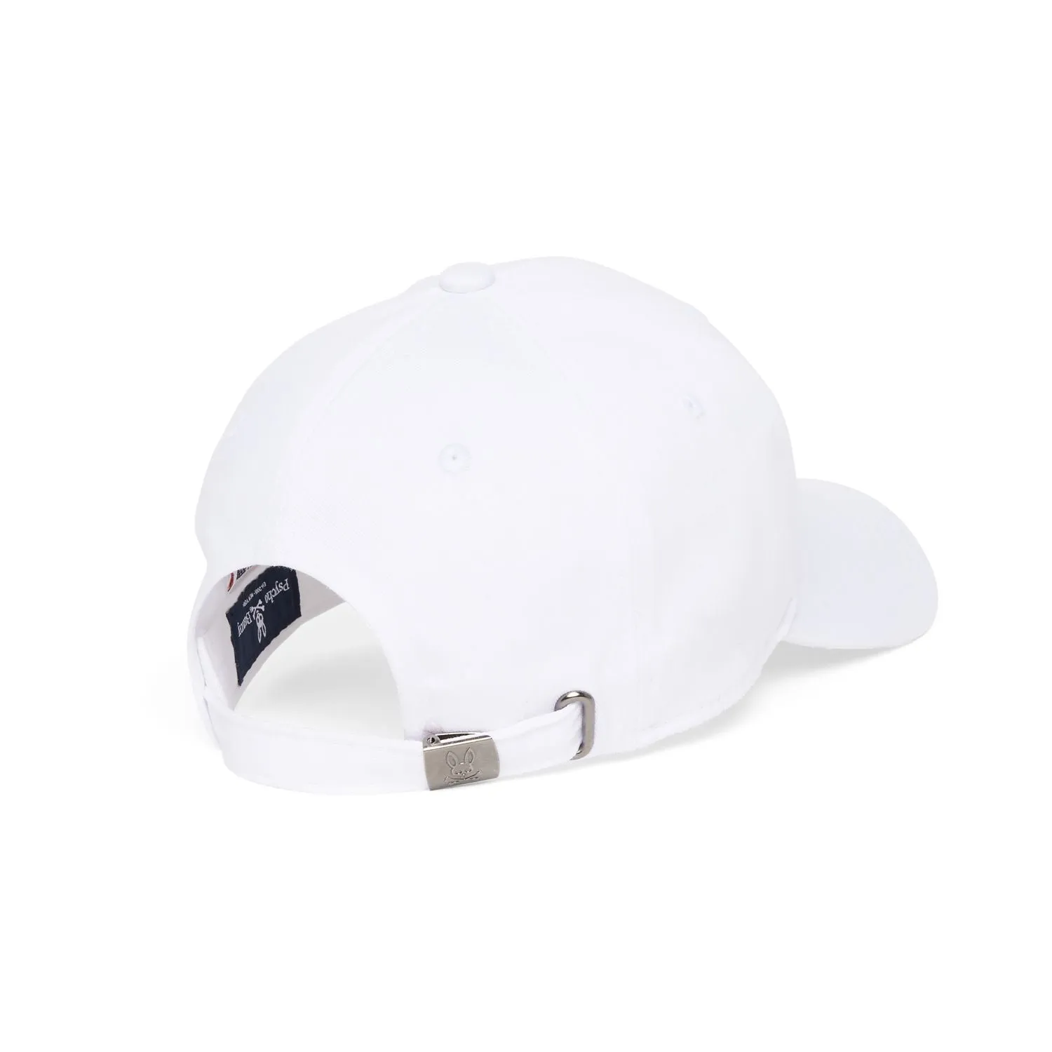 Psycho Bunny Mens Dalles Baseball Hat - White