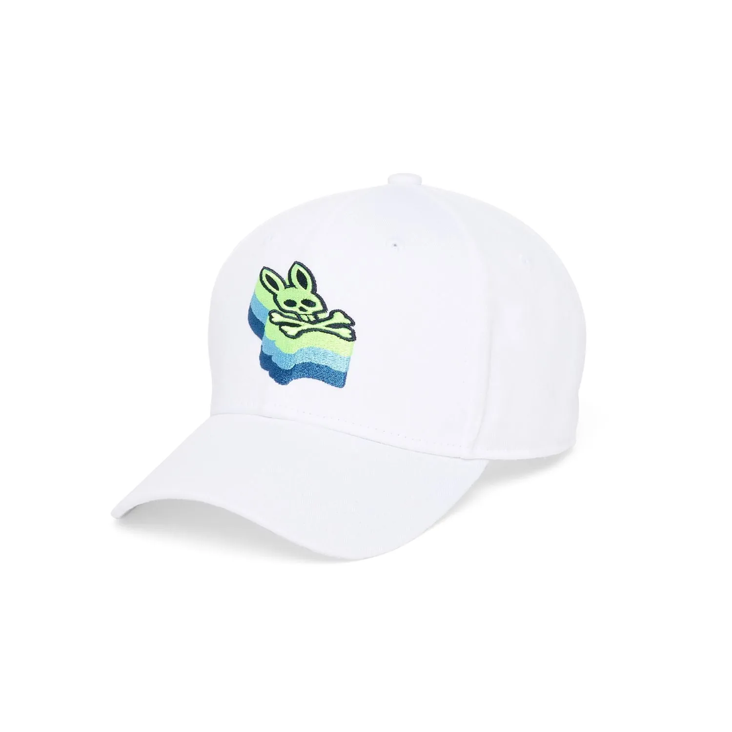 Psycho Bunny Mens Dalles Baseball Hat - White