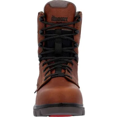 Rocky Men's Worksmart 8" WP Composite Toe Work Boot -Brown- RKK0403