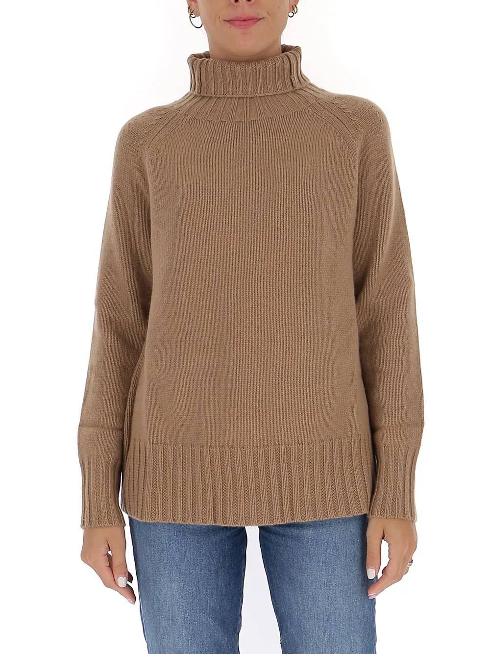 'S Max Mara High Neck Knit Sweater