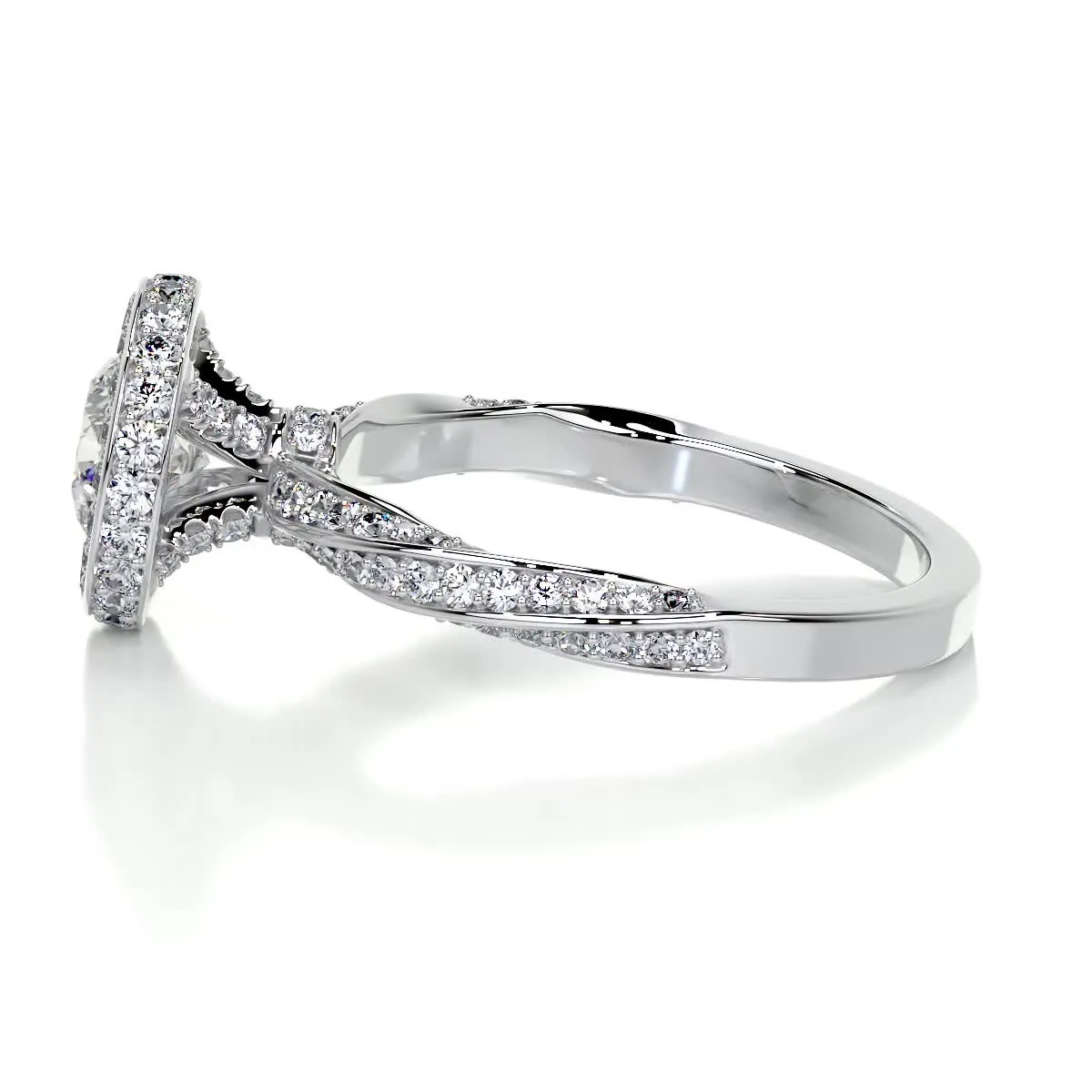 Sarina Lab Grown Diamond Ring -18K White Gold