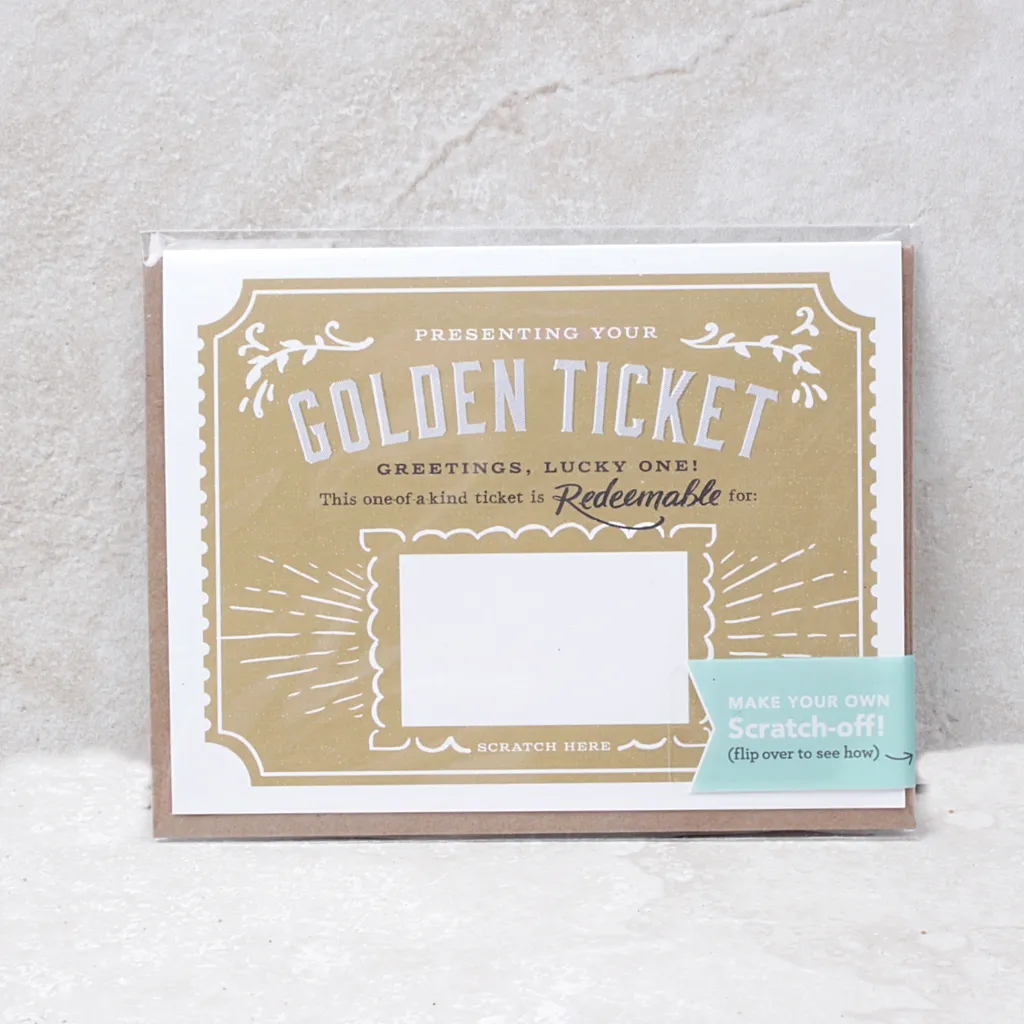 Scratch-Off Card | Golden Ticket