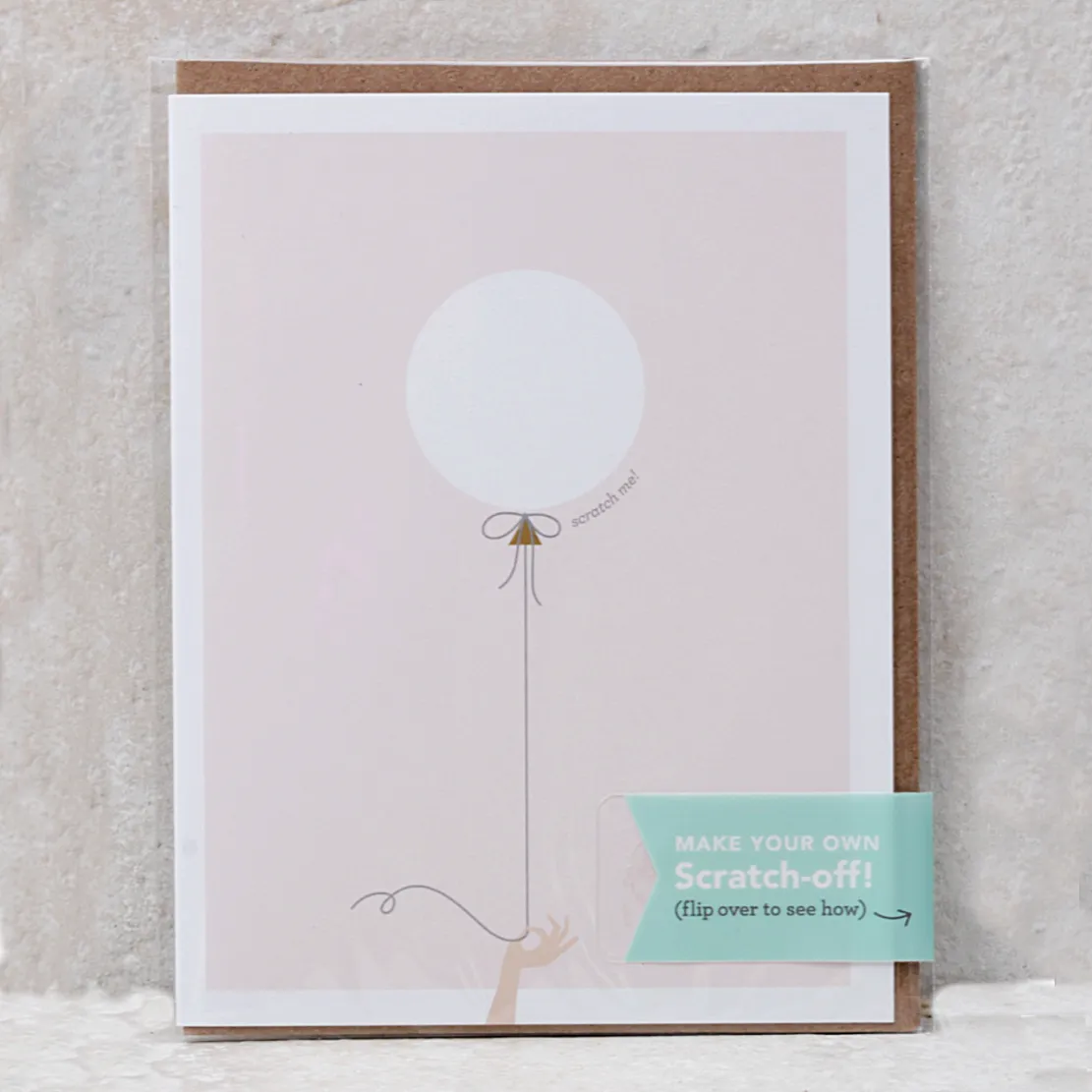 Scratch-Off Card | Pink Balloon