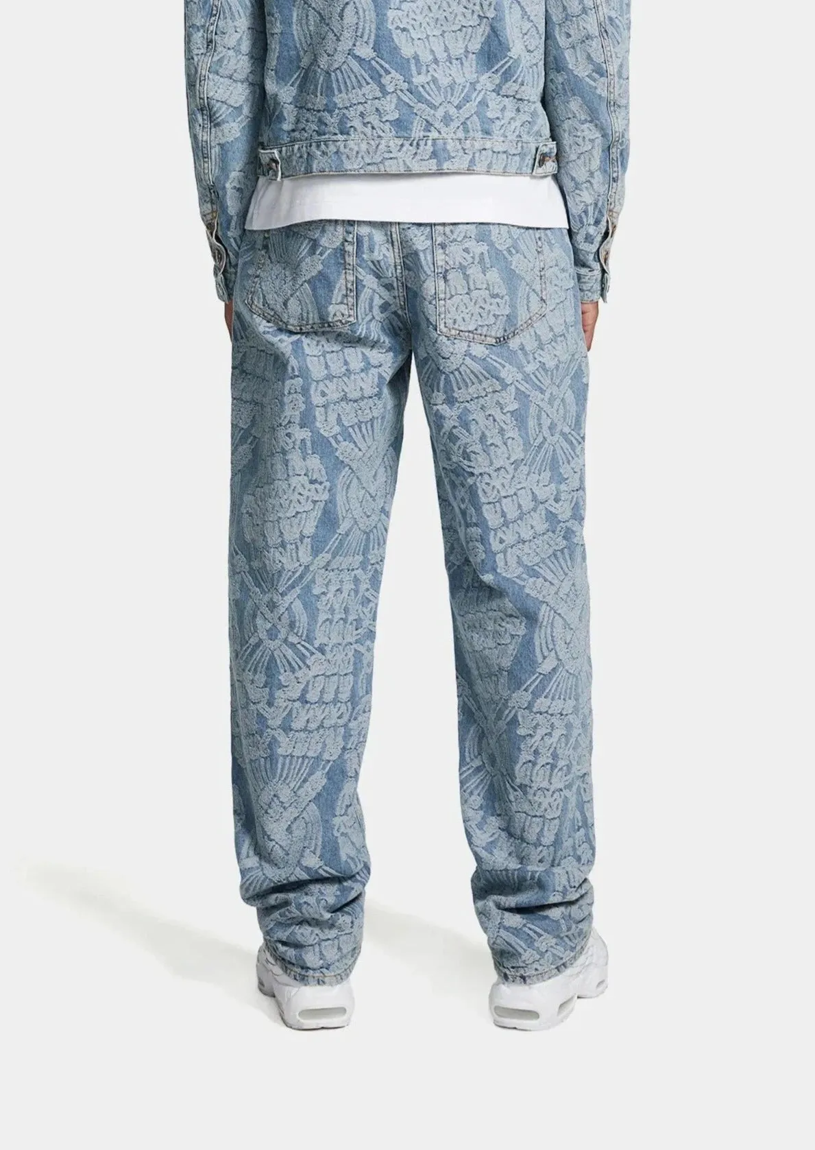 SETTLE MACRAME PANTS DENIM