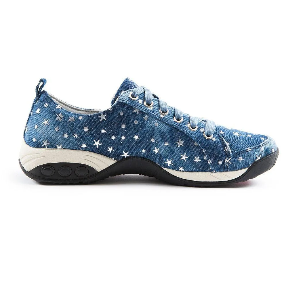 Sienna Prints Women's Side Zip Sport Casual Shoe