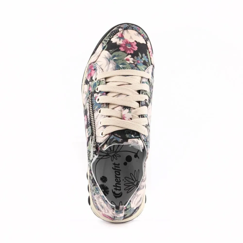 Sienna Prints Women's Side Zip Sport Casual Shoe