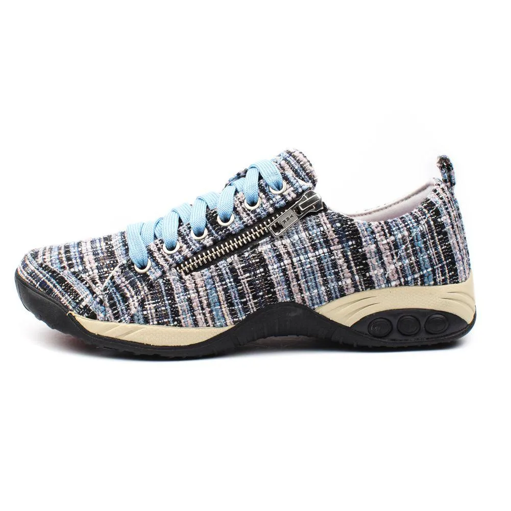 Sienna Prints Women's Side Zip Sport Casual Shoe